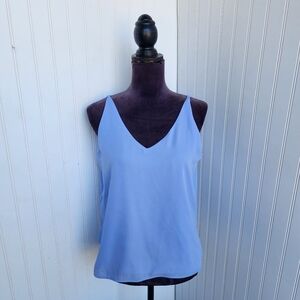 Twik by Simons Women's Top Blouse Sleeveless Spaghetti Straps Lined Sz L
